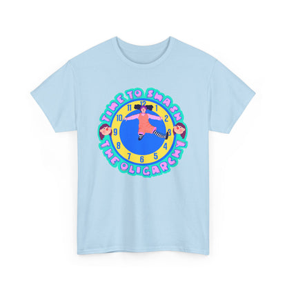 Time To Smash The Oligarchy Unisex Heavy Cotton Tee