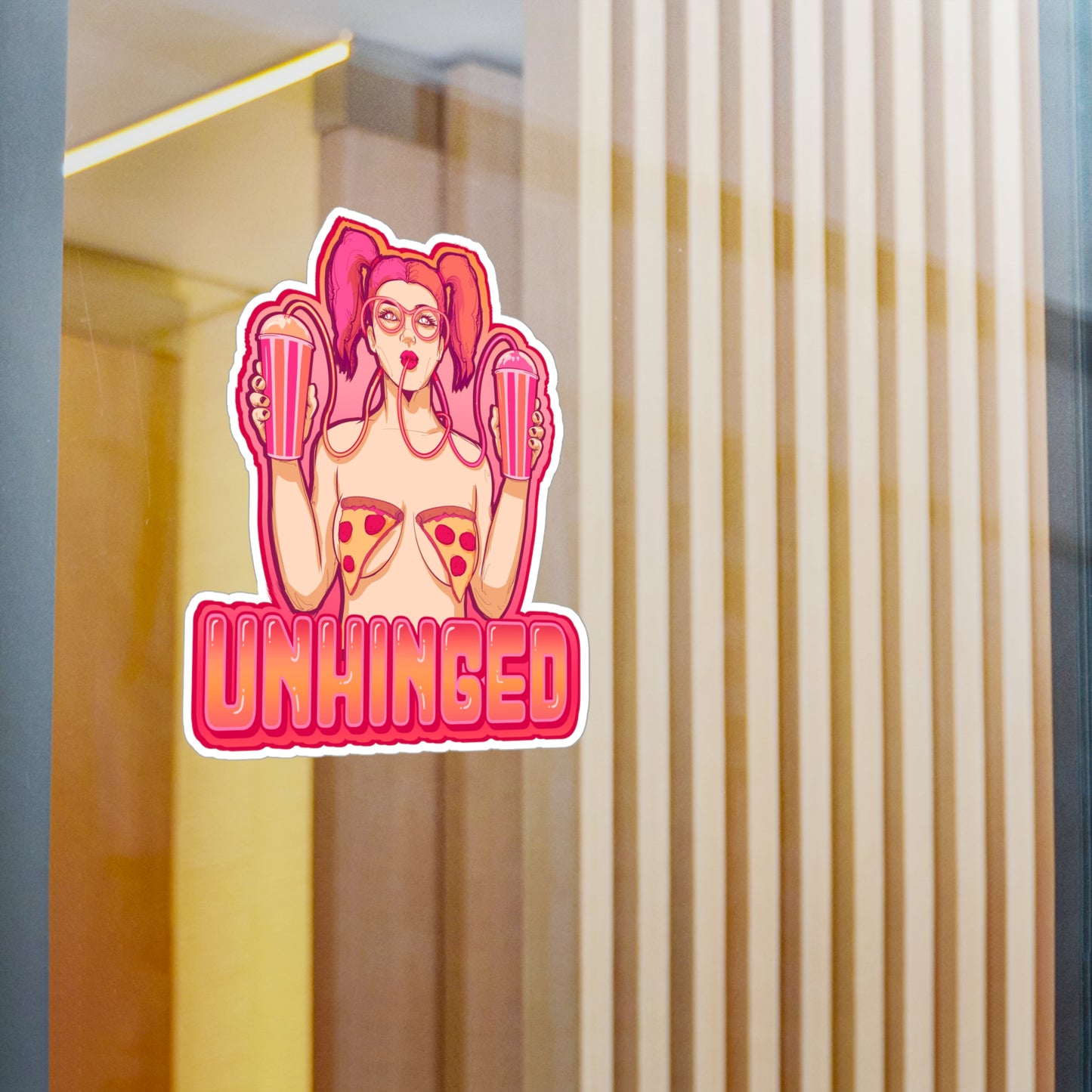 Unhinged Kiss-Cut Vinyl Decal