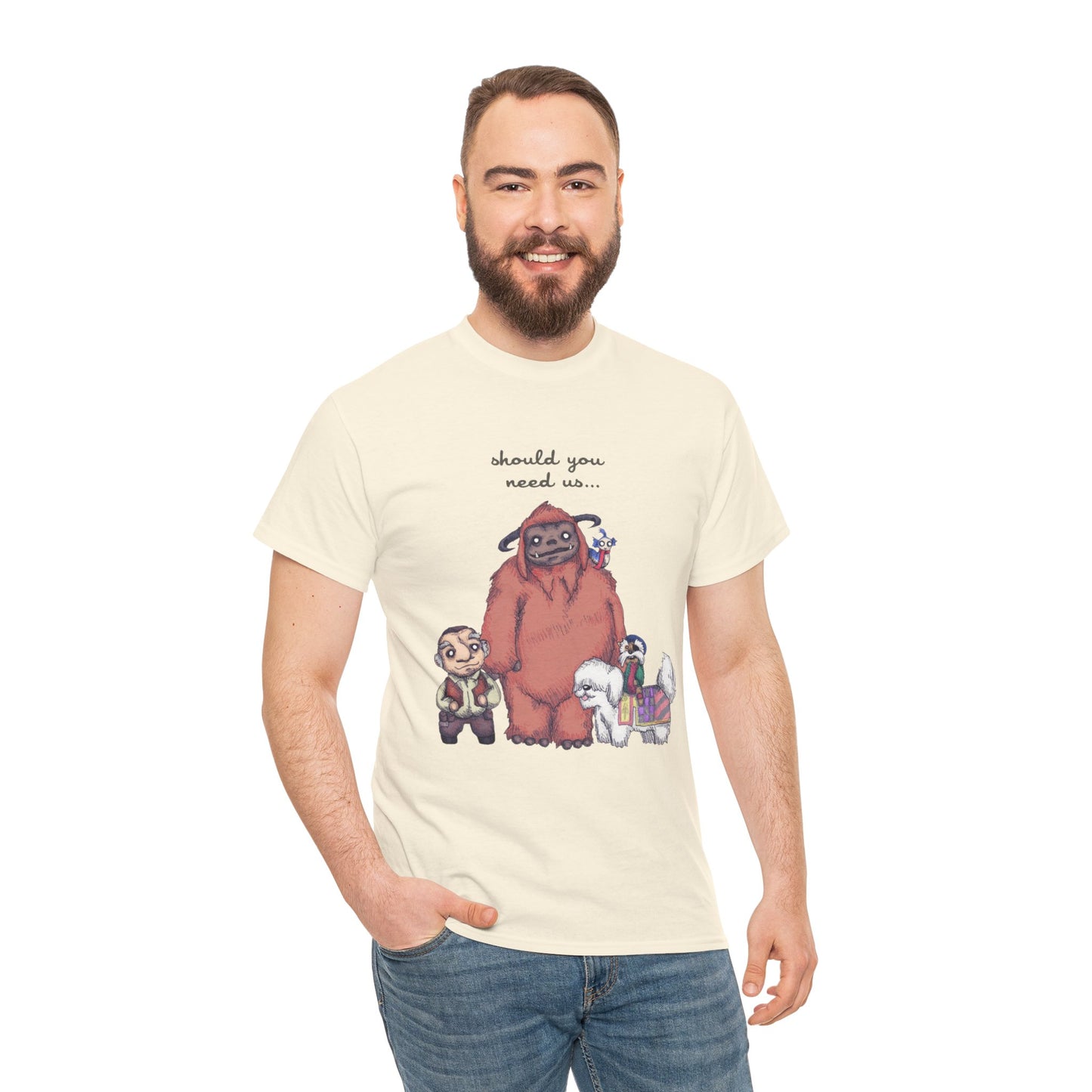 Should You Need Us Unisex Heavy Cotton Tee