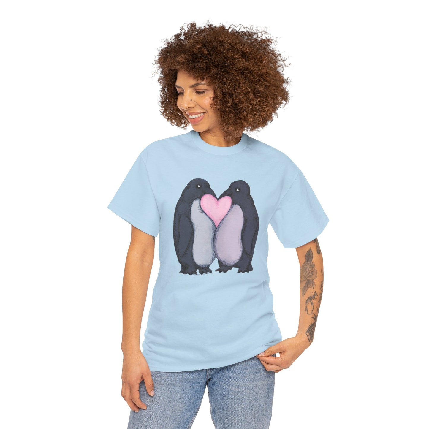 Penguin Kiss Unisex Heavy Cotton Tee