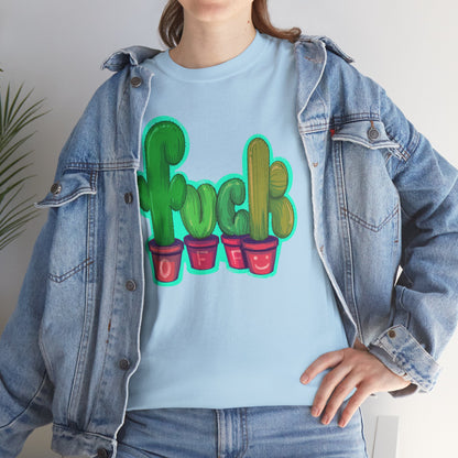 Rude Succulents Unisex Heavy Cotton Tee