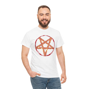 Mozzarella Stick Pentagram Unisex Heavy Cotton Tee