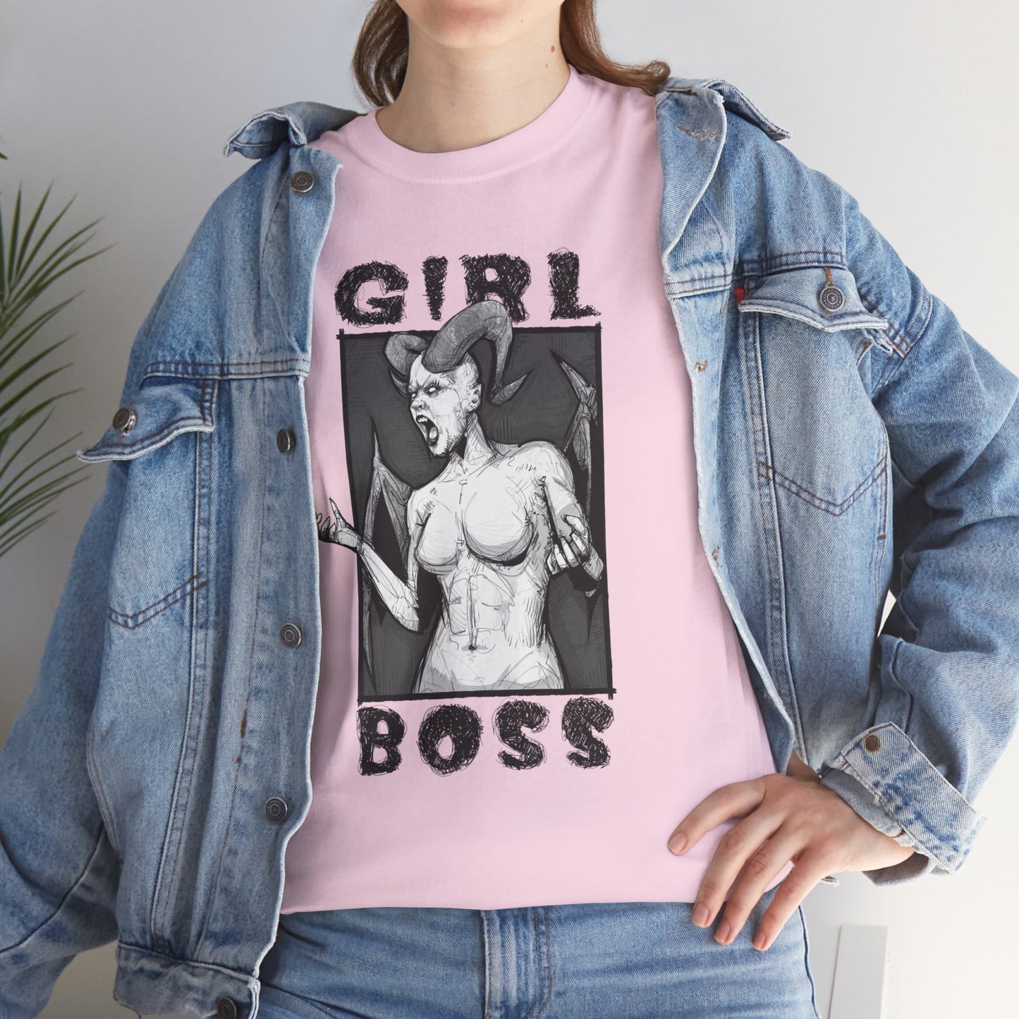 Girl Boss Unisex Heavy Cotton Tee