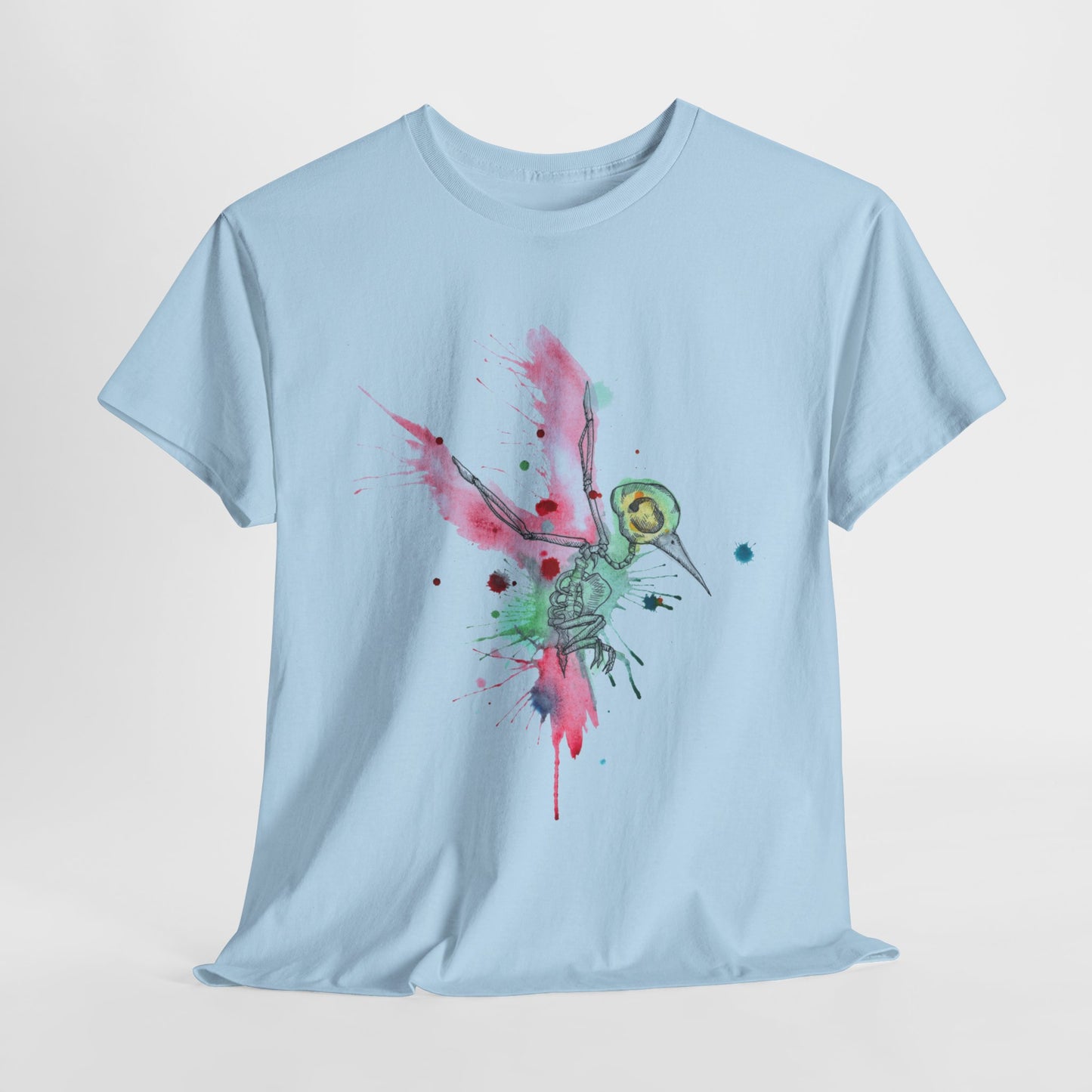 Hummingbird Skeleton Unisex Heavy Cotton Tee