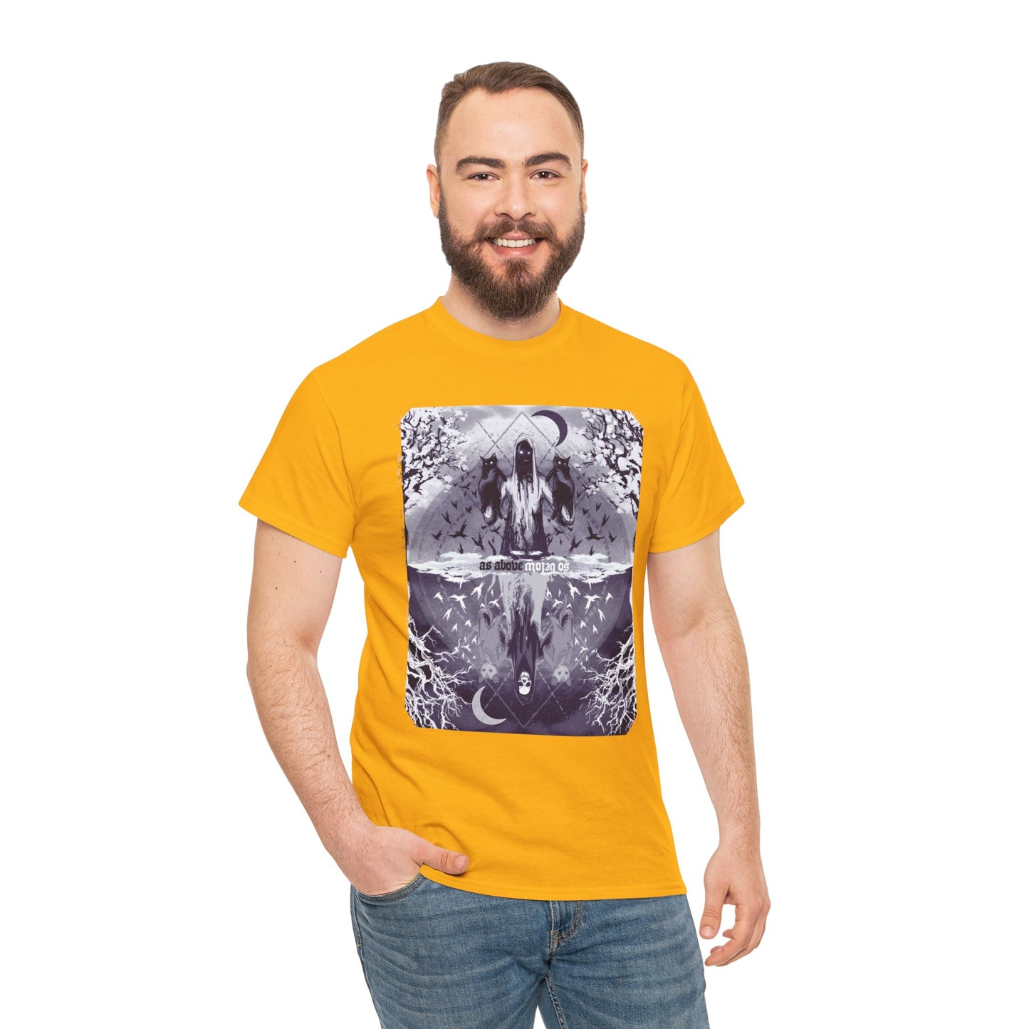 As Above So Below Unisex Heavy Cotton Tee