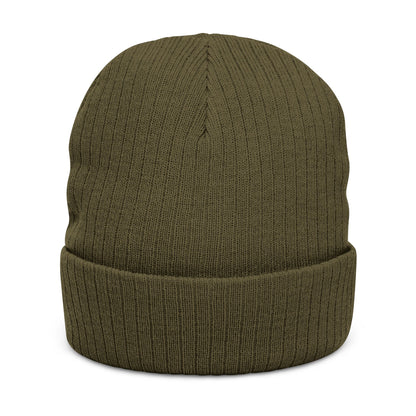 LVB 26 Logo Ribbed Knit Beanie Embroidered
