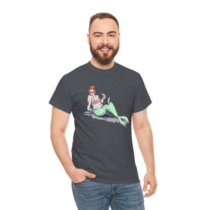 Pizza Mermaid Unisex Heavy Cotton Tee
