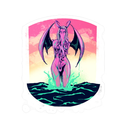 Lady Cthulhu Kiss-Cut Vinyl Decal