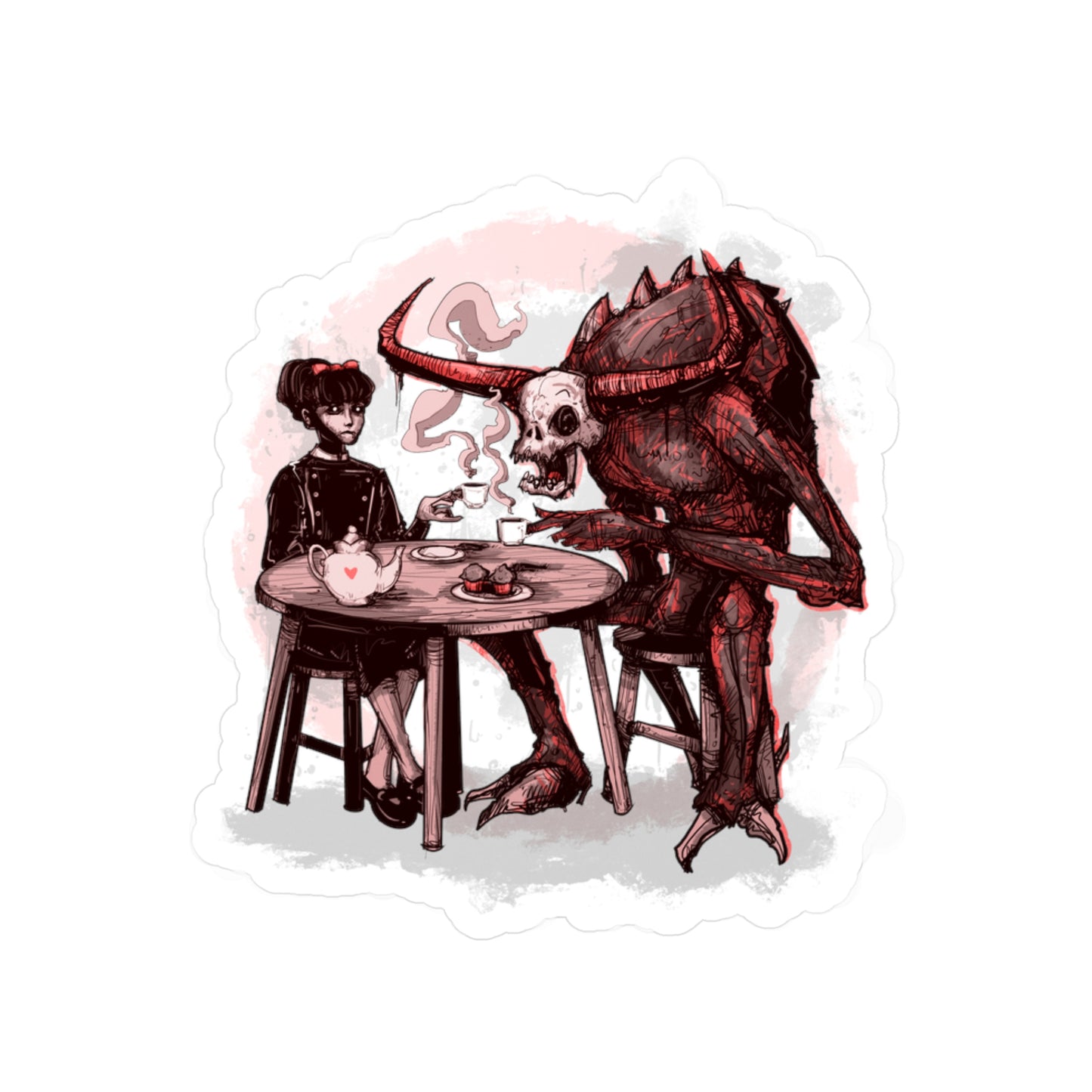 Demons For Breakfast Kiss-Cut Vinyl Decal