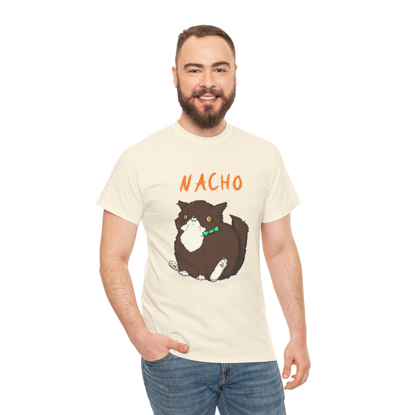 Nacho The Cat Unisex Heavy Cotton Tee