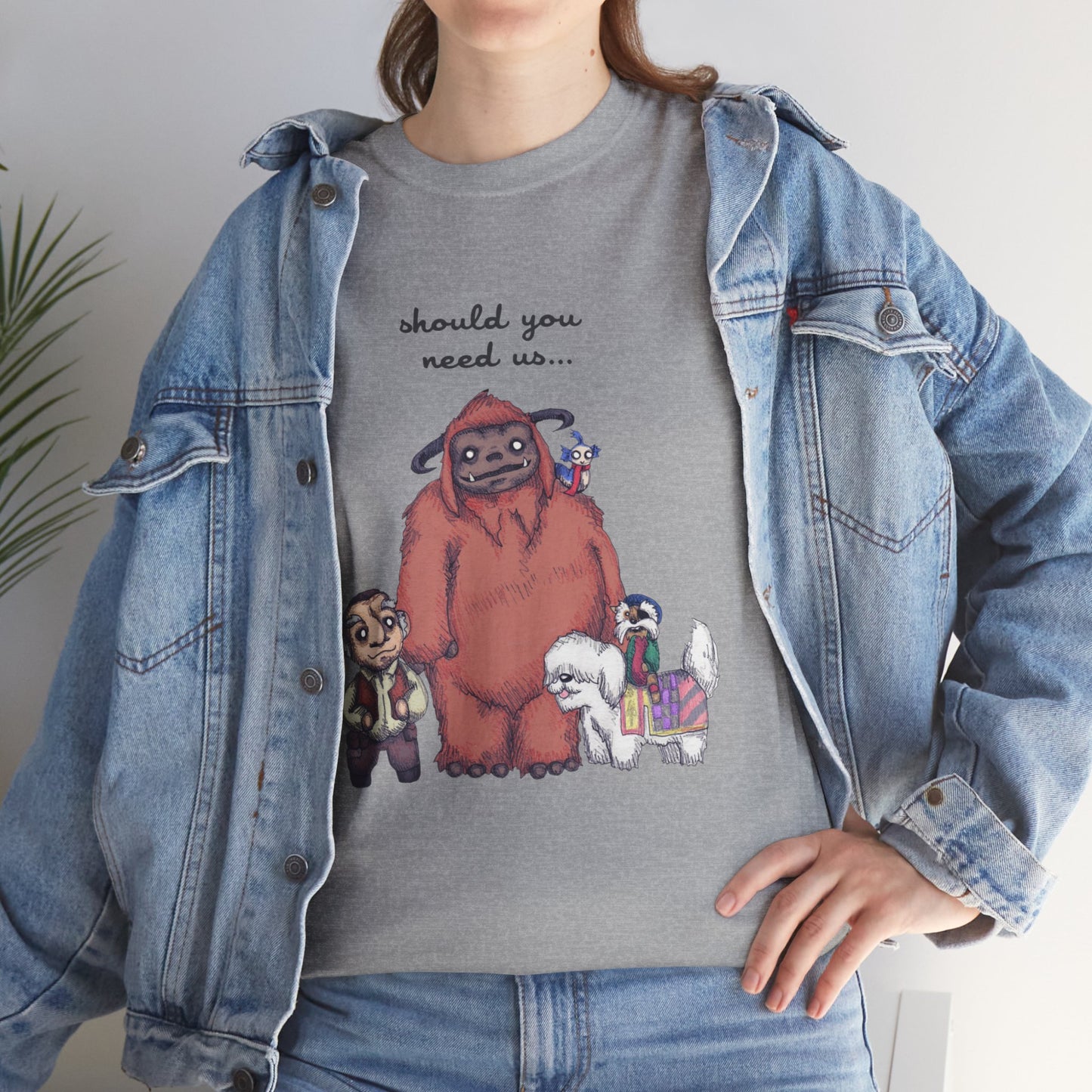 Should You Need Us Unisex Heavy Cotton Tee