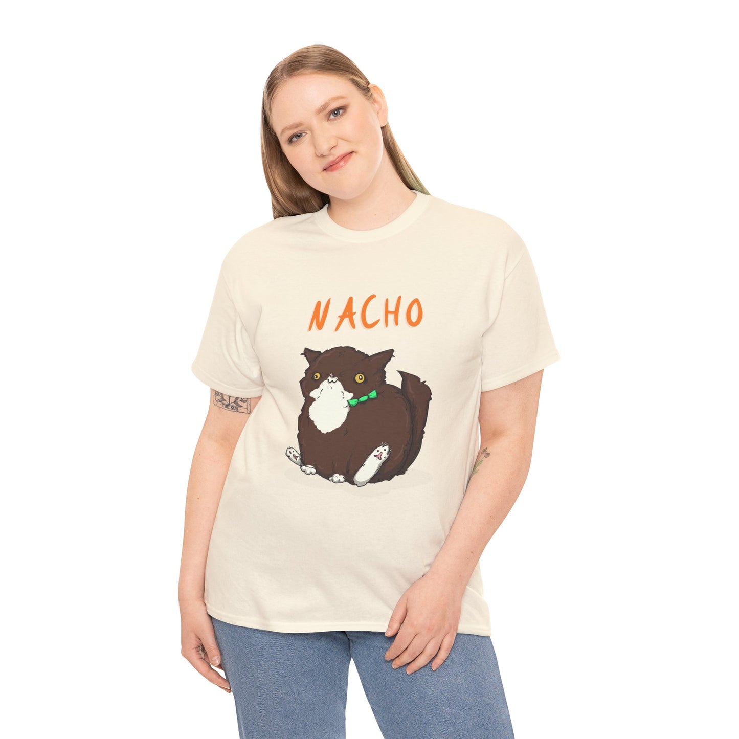 Nacho The Cat Unisex Heavy Cotton Tee