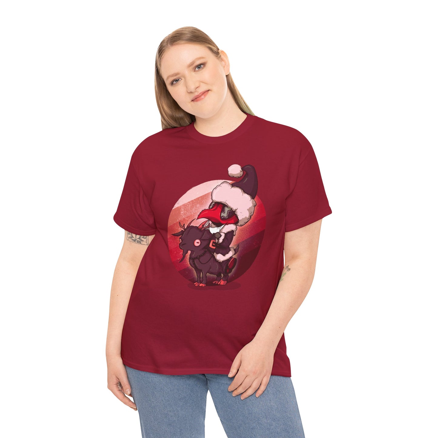 Plague Doctor Santa Unisex Heavy Cotton Tee