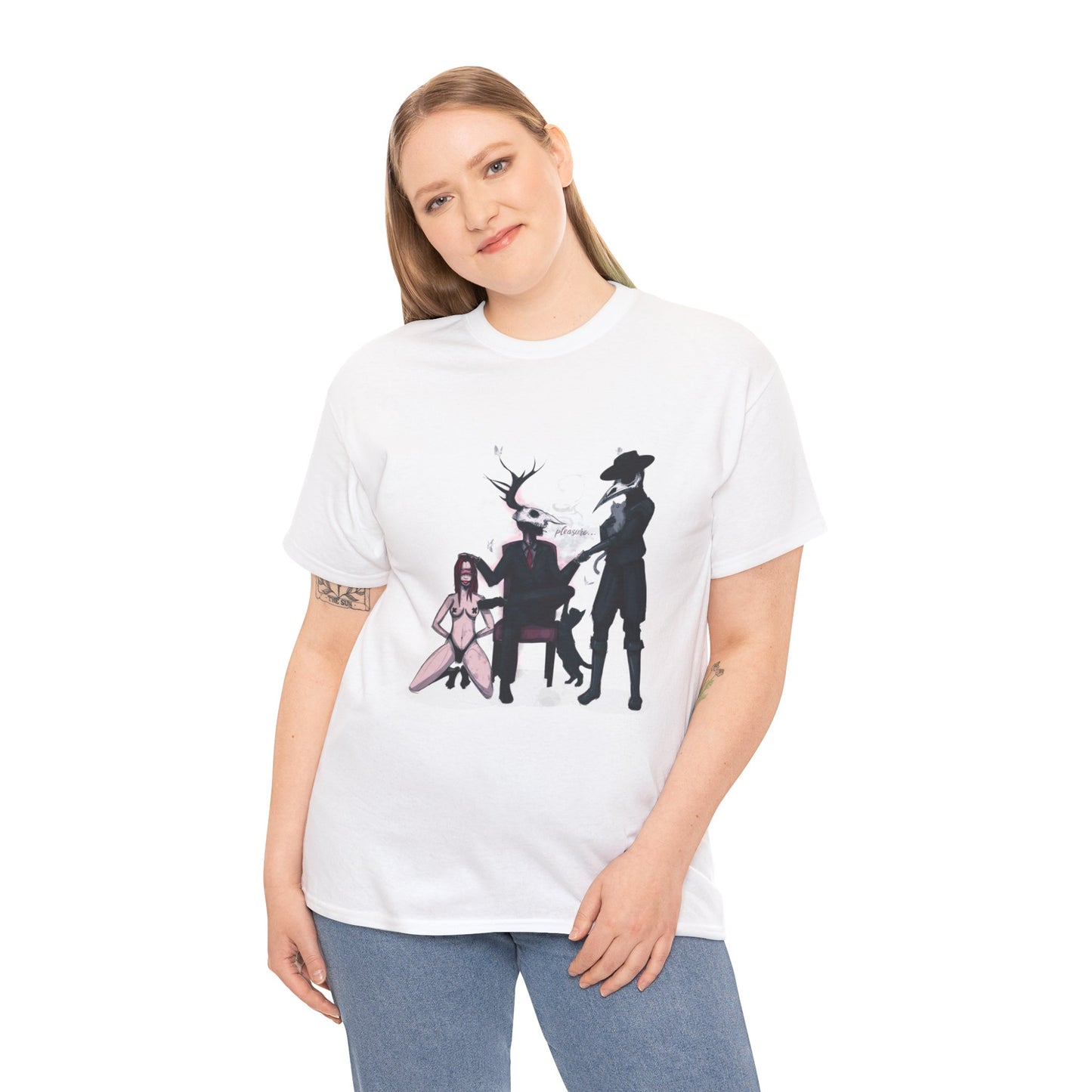 Deer Daddy / Nocturnal Unisex Heavy Cotton Tee