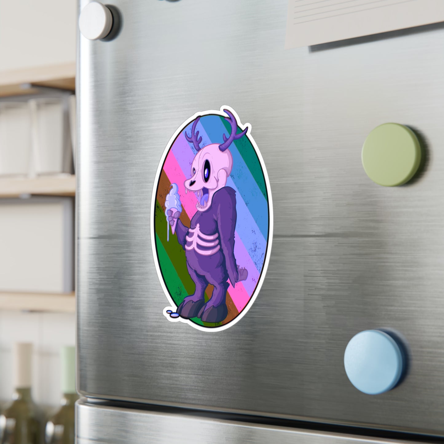 Monster Ice Cream Kiss-Cut Vinyl Decal