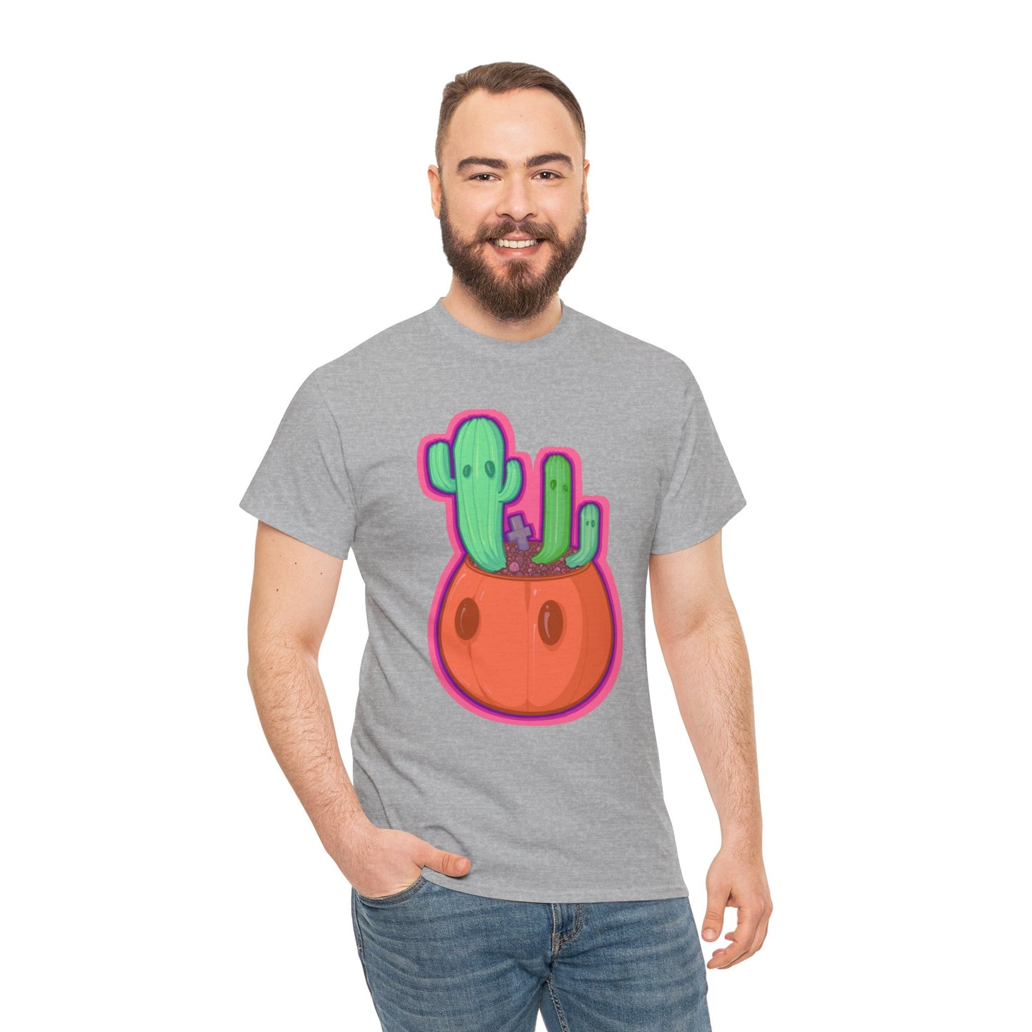 Spooky Succulent Unisex Heavy Cotton Tee
