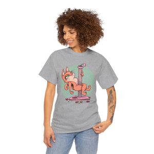 Scratching Pole Unisex Heavy Cotton Tee