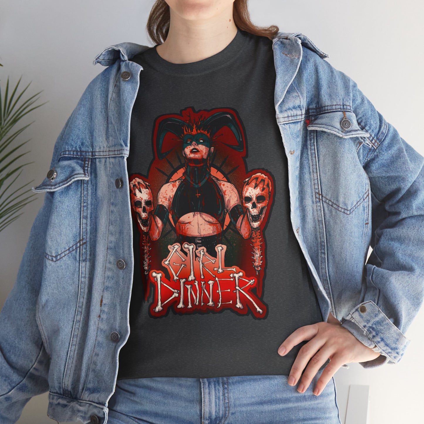 Girl Dinner Unisex Heavy Cotton Tee