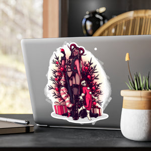 Lady Krampus Kiss-Cut Vinyl Decal