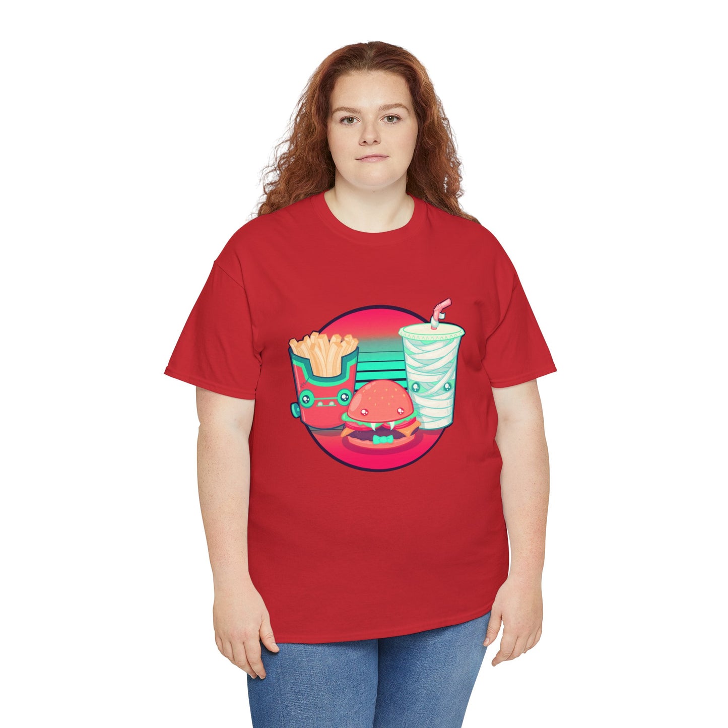 Spooky Fast Food Unisex Heavy Cotton Tee