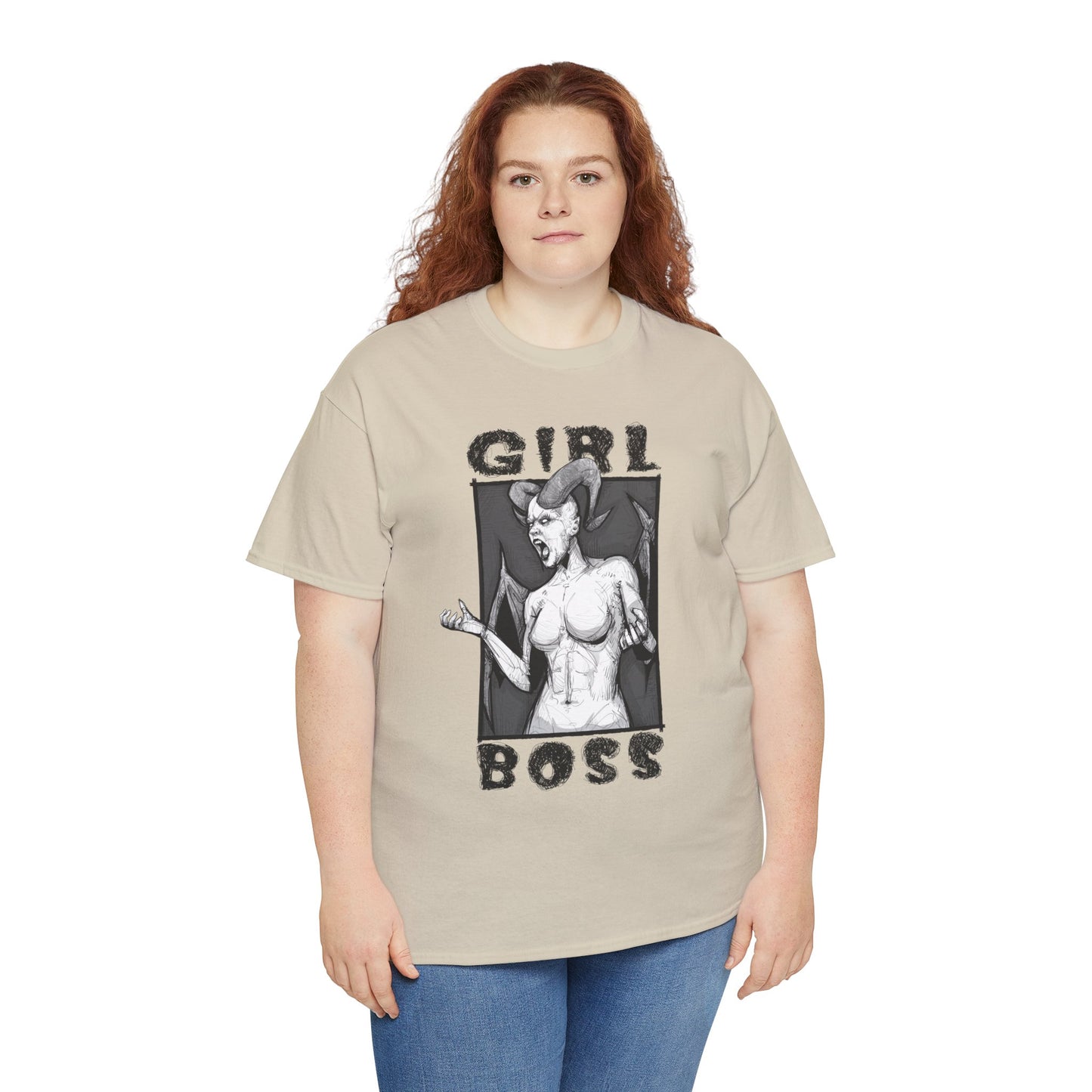 Girl Boss Unisex Heavy Cotton Tee