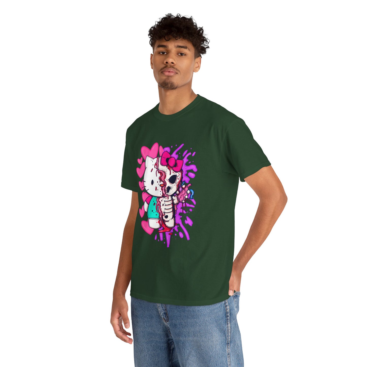 Zombie Kitty Unisex Heavy Cotton Patreon Tee