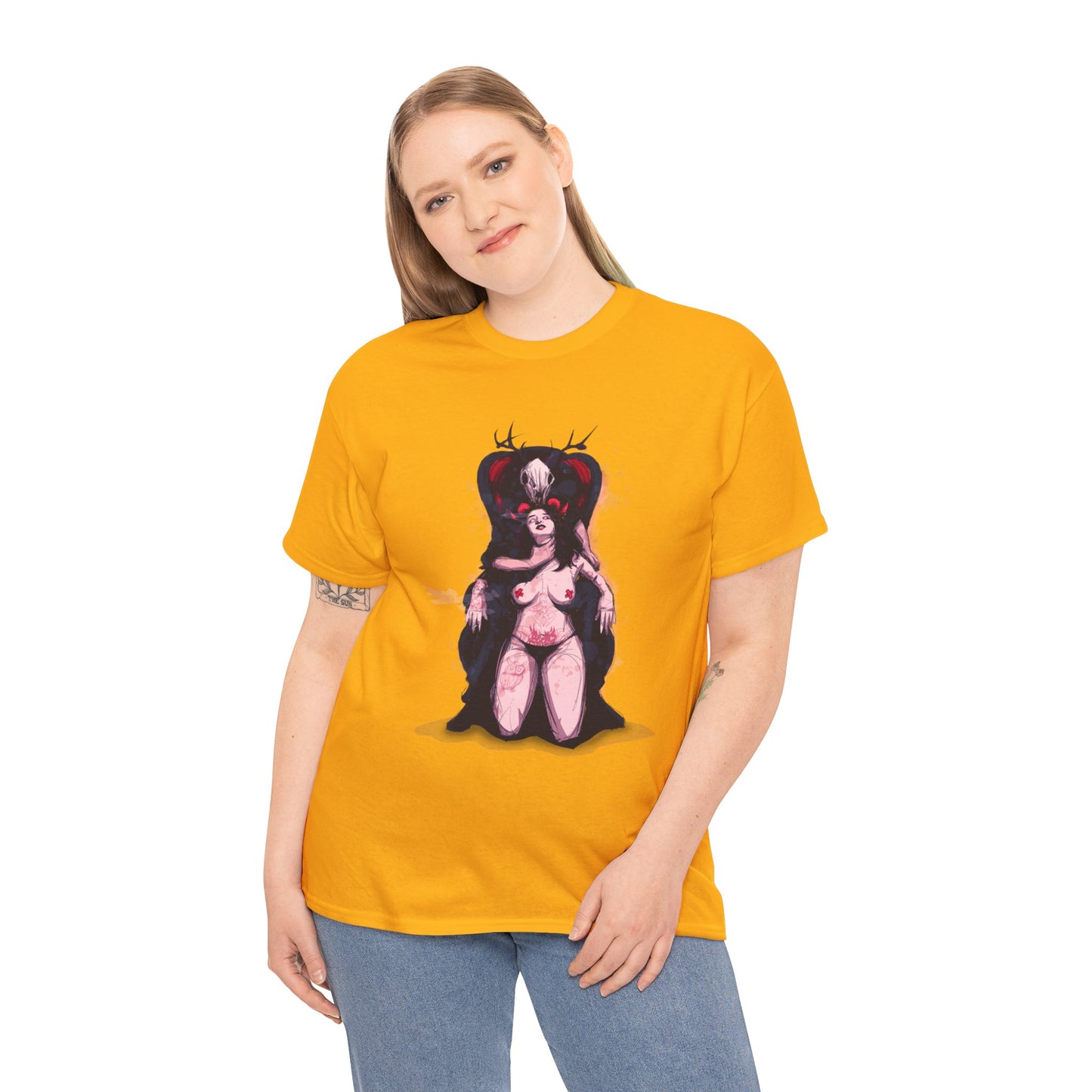 Deer Daddy Series 7: Daddy v Demoni  Unisex Heavy Cotton Tee