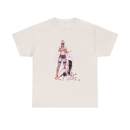 Chicken Nugget Rain Unisex Heavy Cotton Tee