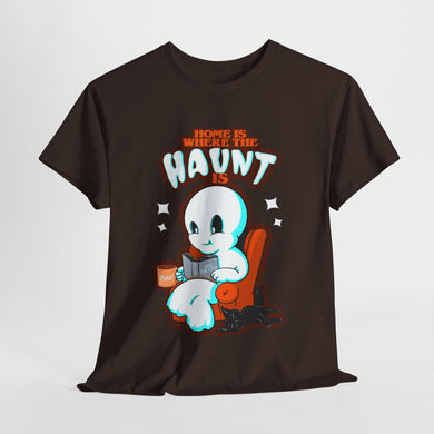 Home Is Where The Haunt Is Unisex Heavy Cotton Tee