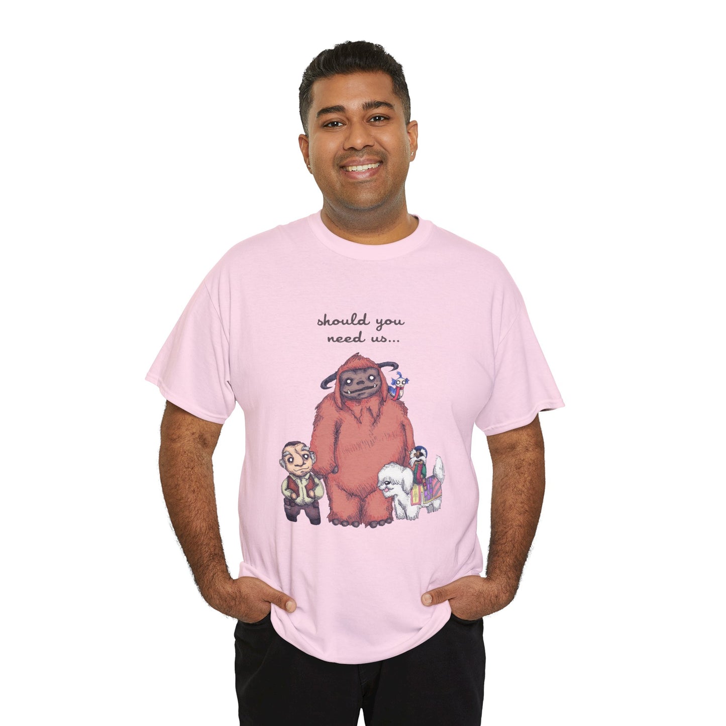 Should You Need Us Unisex Heavy Cotton Tee
