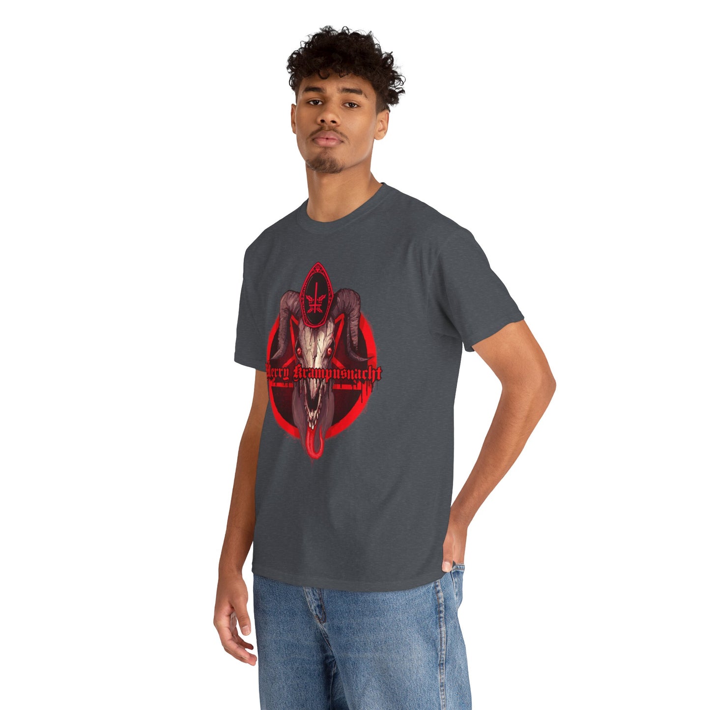 Merry Krampusnacht Unisex Heavy Cotton Tee