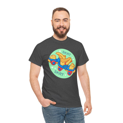 Roller Skates Unisex Heavy Cotton Tee