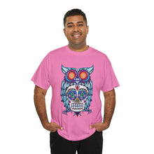 Sugar Skull Owl Unisex Heavy Cotton Tee