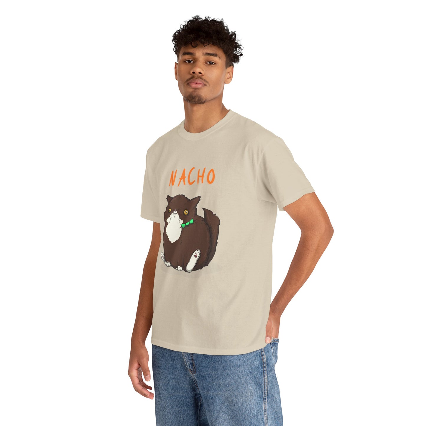 Nacho The Cat Unisex Heavy Cotton Tee