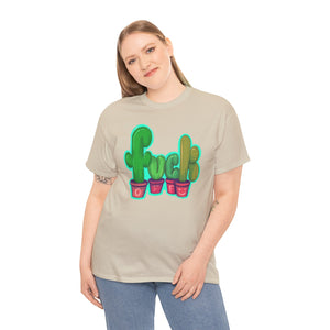 Rude Succulents Unisex Heavy Cotton Tee