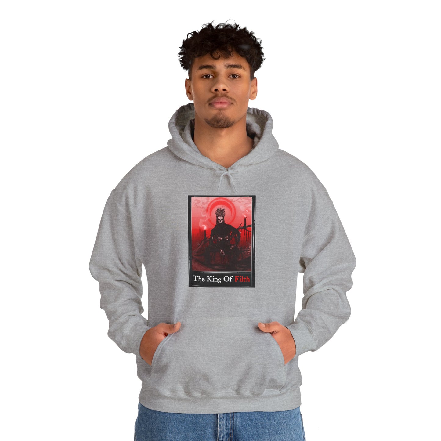 The King Of Filth Tarot Unisex Heavy Blend Hooded Sweatshirt