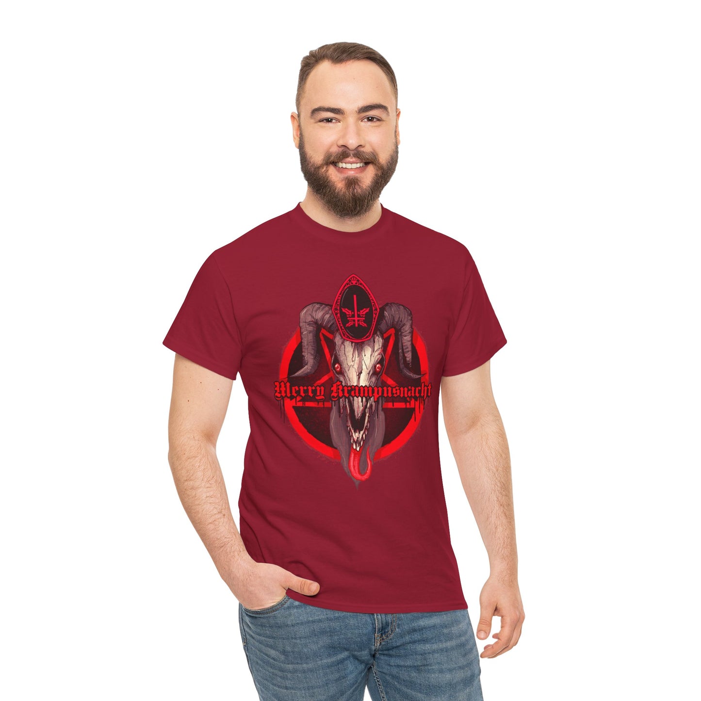 Merry Krampusnacht Unisex Heavy Cotton Tee
