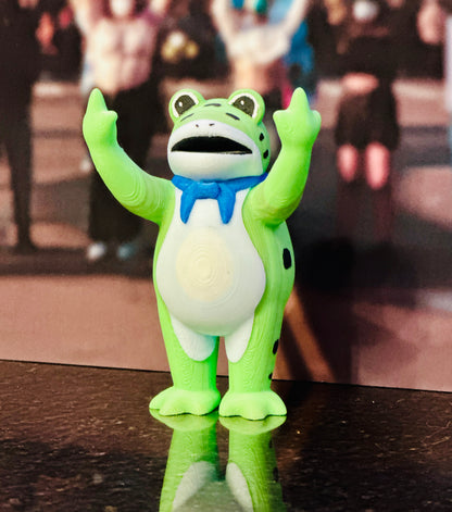 Protest Frog 3D Print Figure