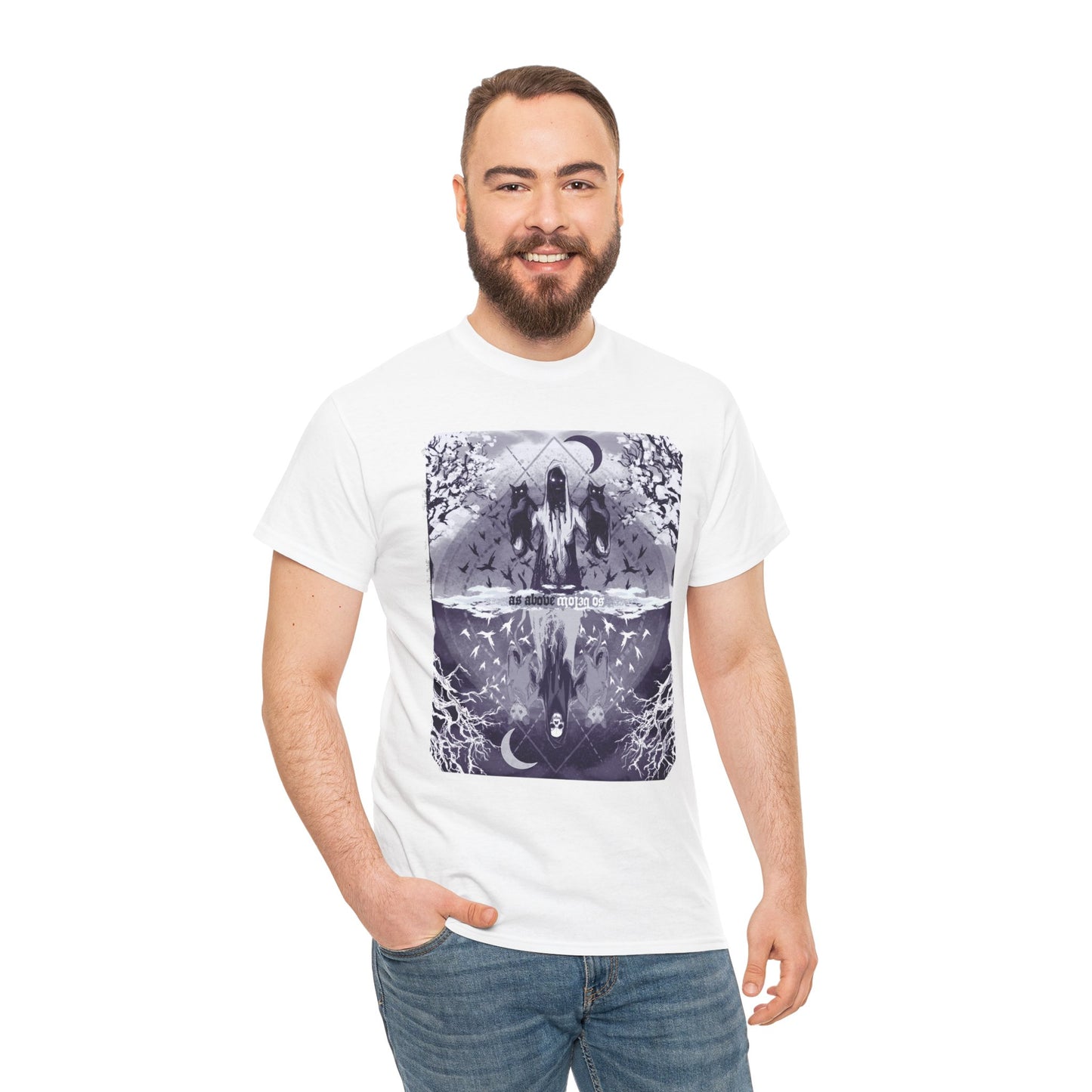 As Above So Below Unisex Heavy Cotton Tee