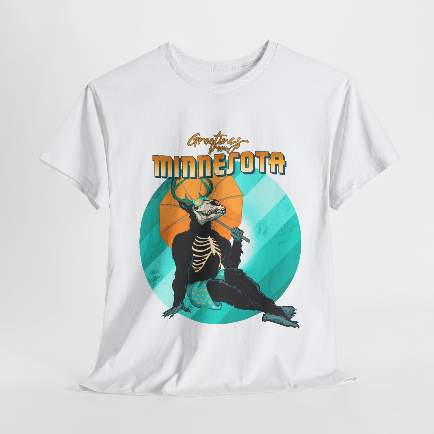 Cryptid Pinup: Minnesota Unisex Heavy Cotton Tee