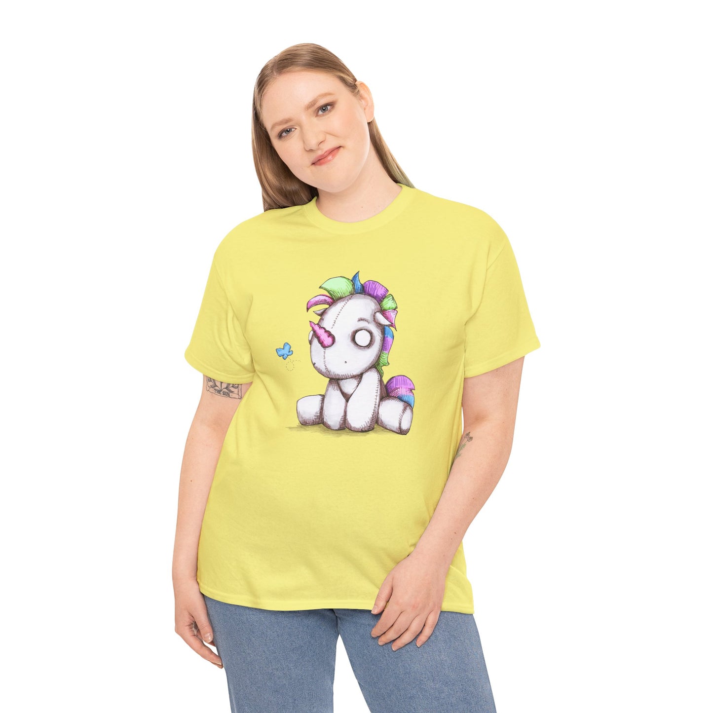 Plushie Unicorn Unisex Heavy Cotton Tee