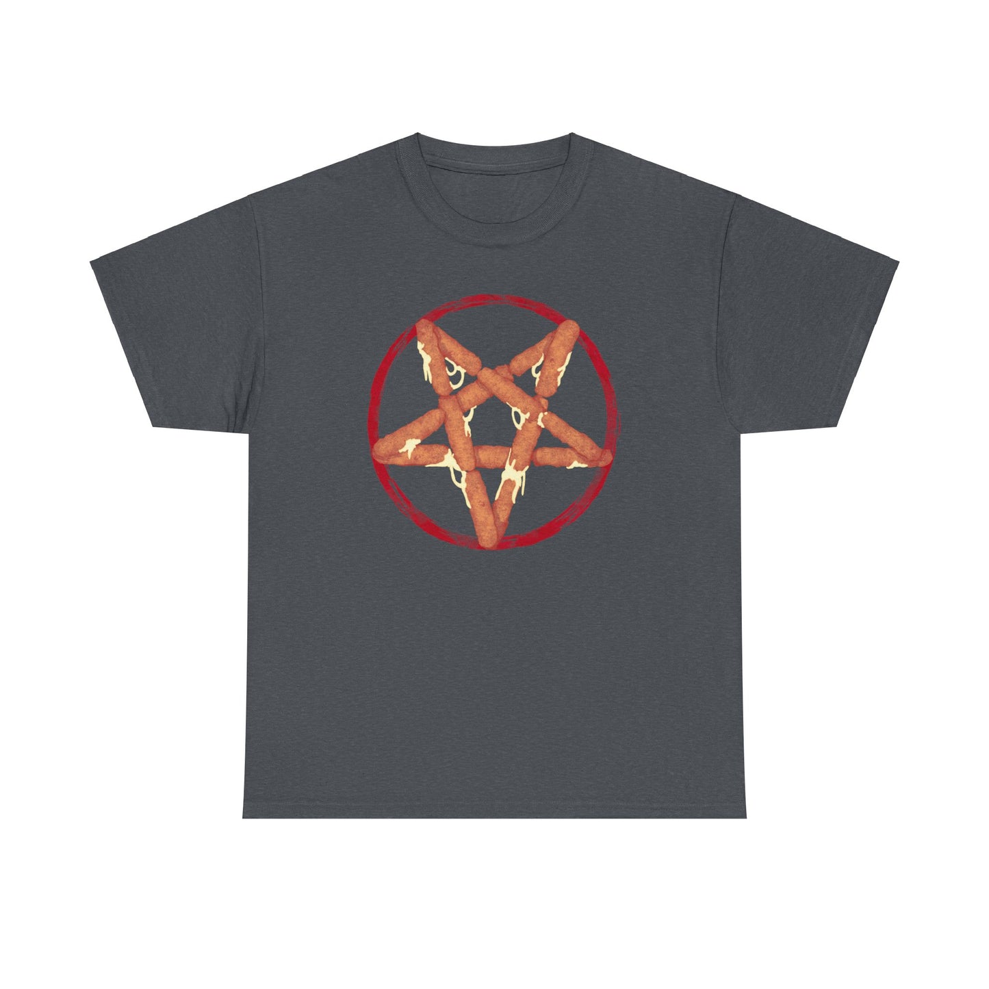 Mozzarella Stick Pentagram Unisex Heavy Cotton Tee