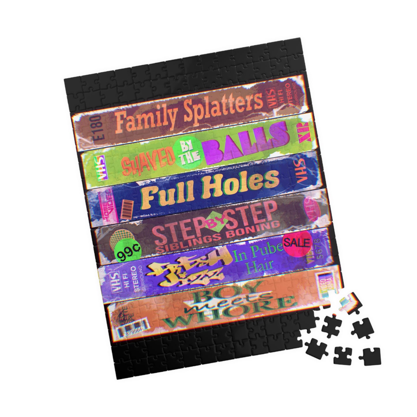 Dirty 90s VHS Puzzle (110, 252, 500-piece)