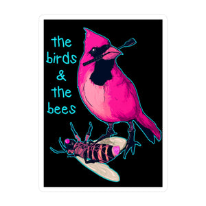 The Birds & The Bees Kiss-Cut Vinyl Decal