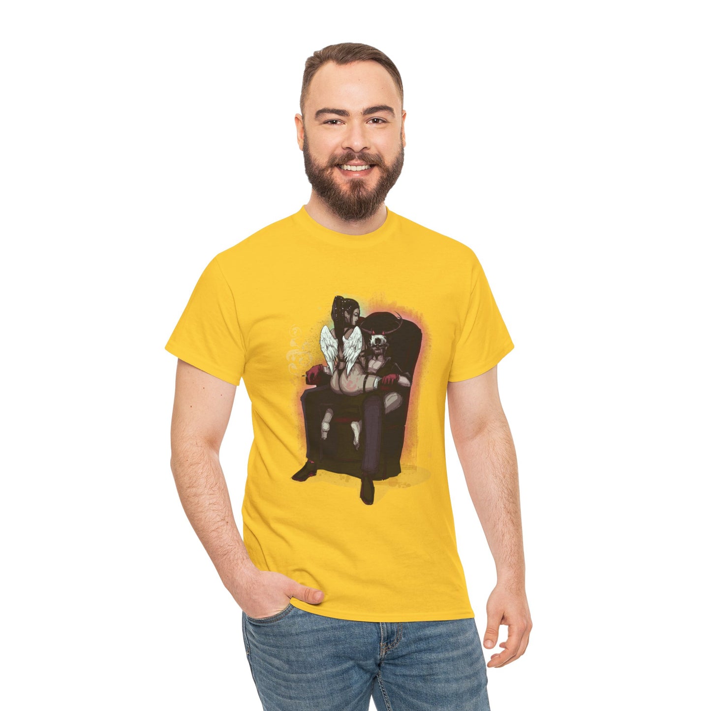 Deer Daddy Series 9: Angels & Demons Unisex Heavy Cotton Tee