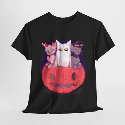 Meow-lloween Unisex Heavy Cotton Tee