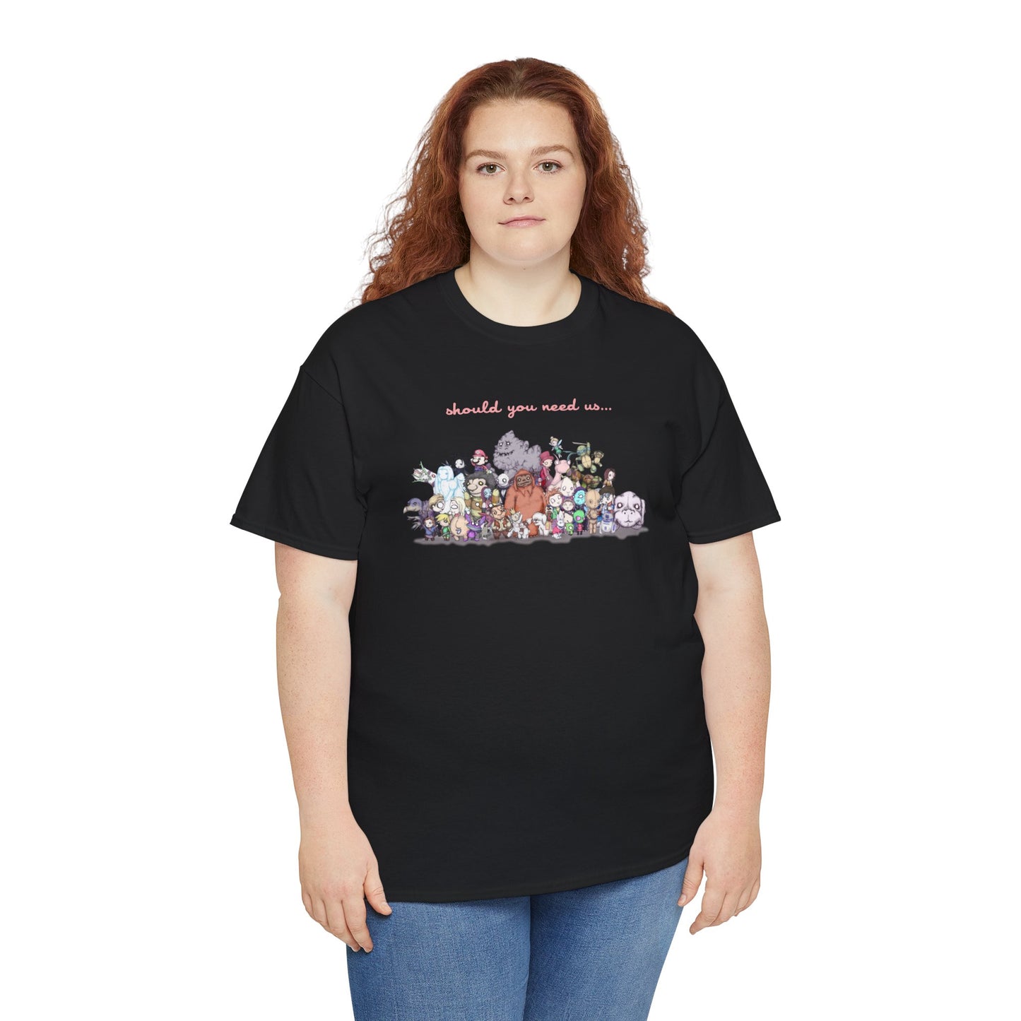 Should You Need Us Extended Unisex Heavy Cotton Tee