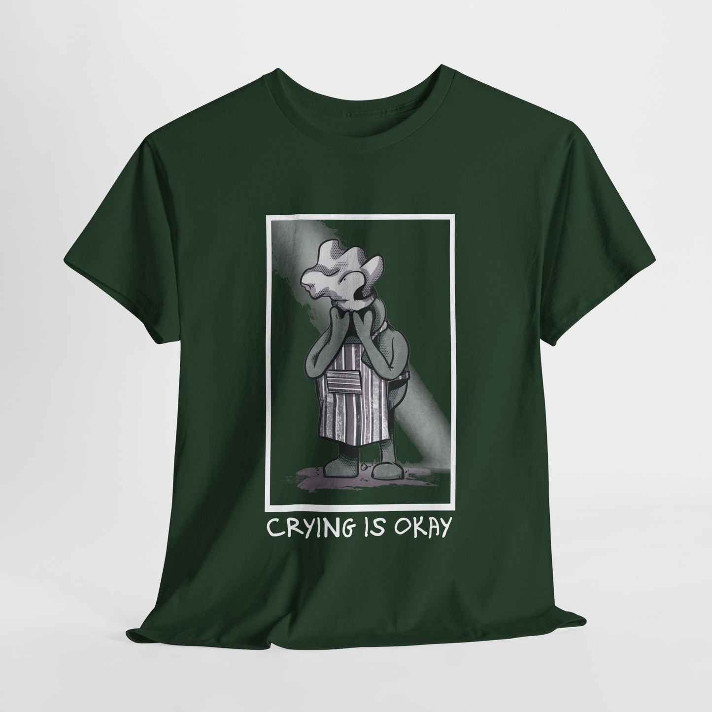 Crying Is Okay Unisex Heavy Cotton Tee
