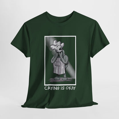 Crying Is Okay Unisex Heavy Cotton Tee