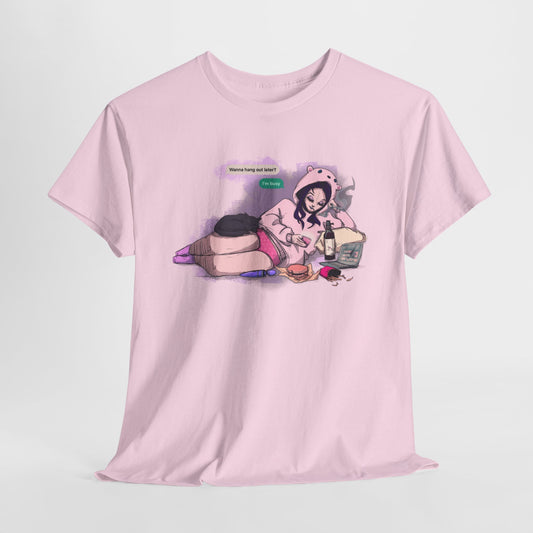 I'm Busy Unisex Heavy Cotton Tee